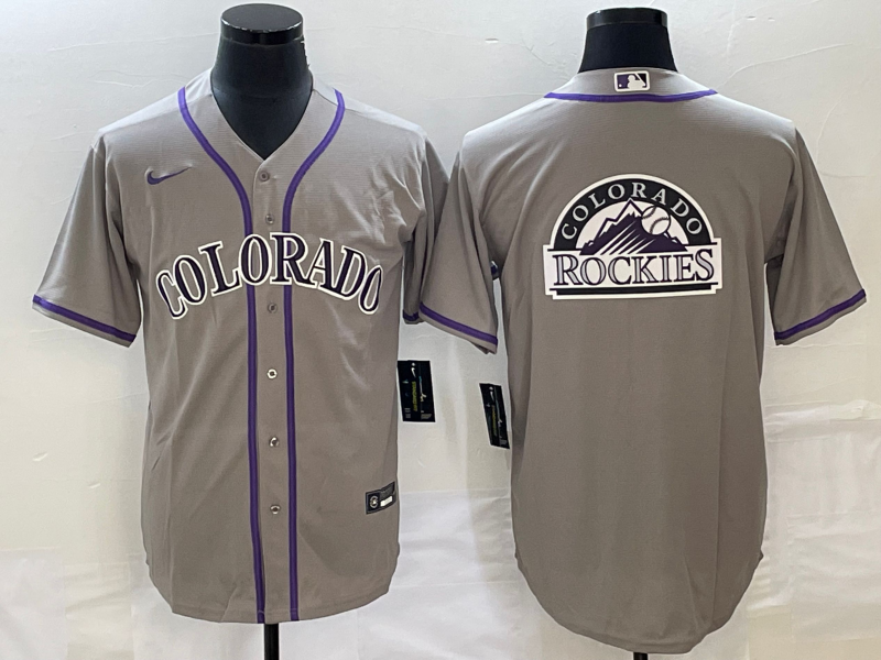 Men's Colorado Rockies Gray Team Jersey